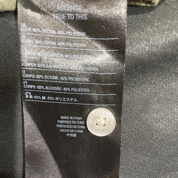 Volcom NWOT Green Cotton Blend Polo Medium - Picture 5 of 5